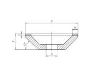 Круг 12А245 150Х20Х3Х40Х32 АС4 160/125 4164